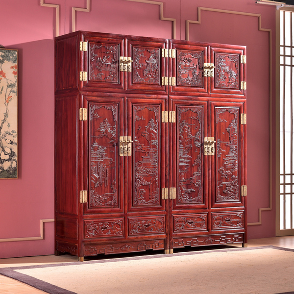 红木家具 红木大衣柜